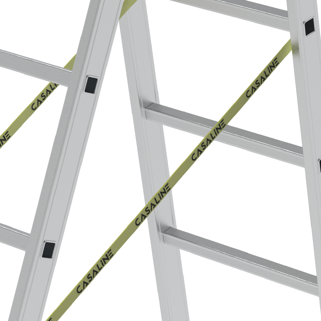 2 SECTION ALUMINUM INDUSTRIAL LADDER - A TYPE gallery image 4