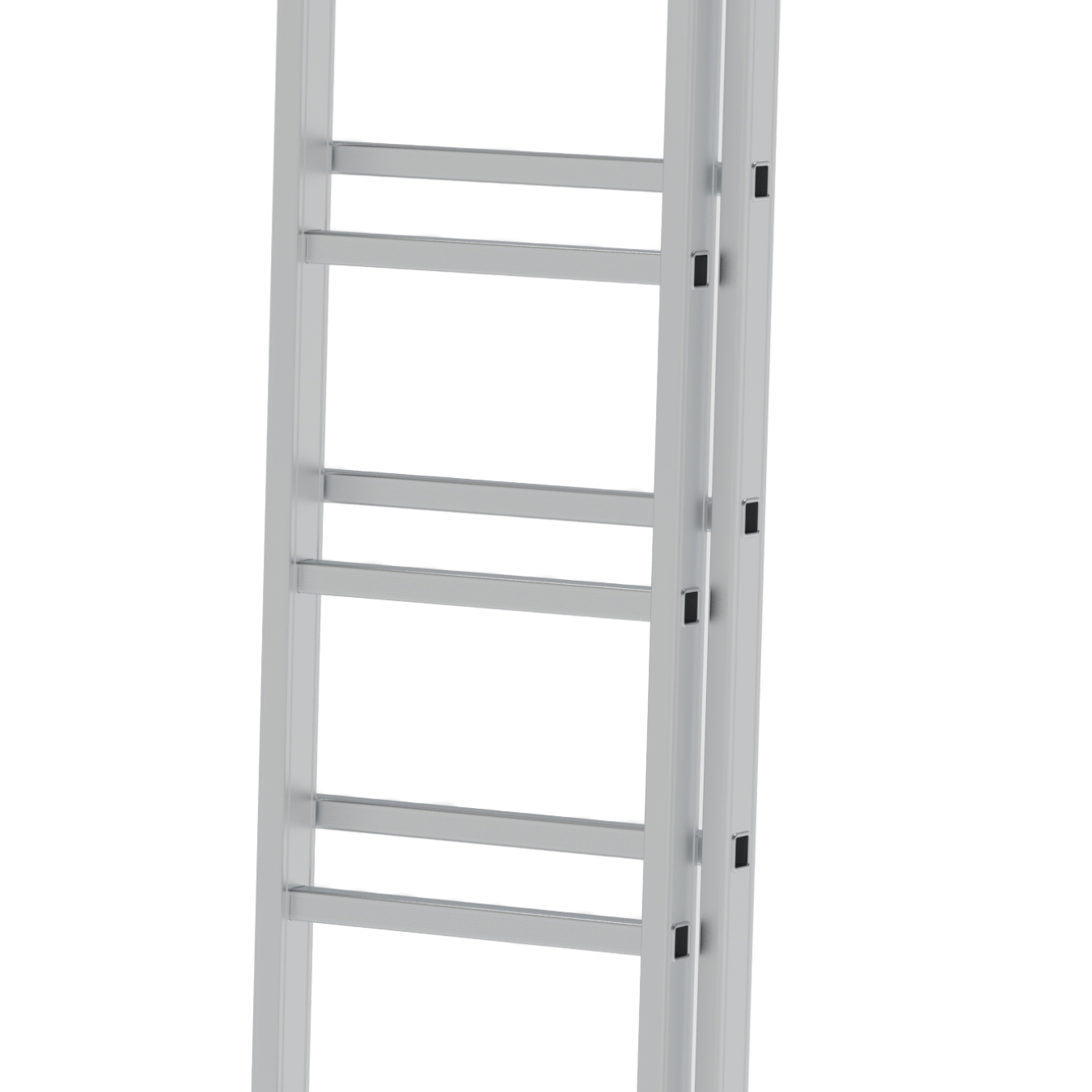 2 SECTION ALUMINUM INDUSTRIAL LADDER - SLIDING TYPE gallery image 5