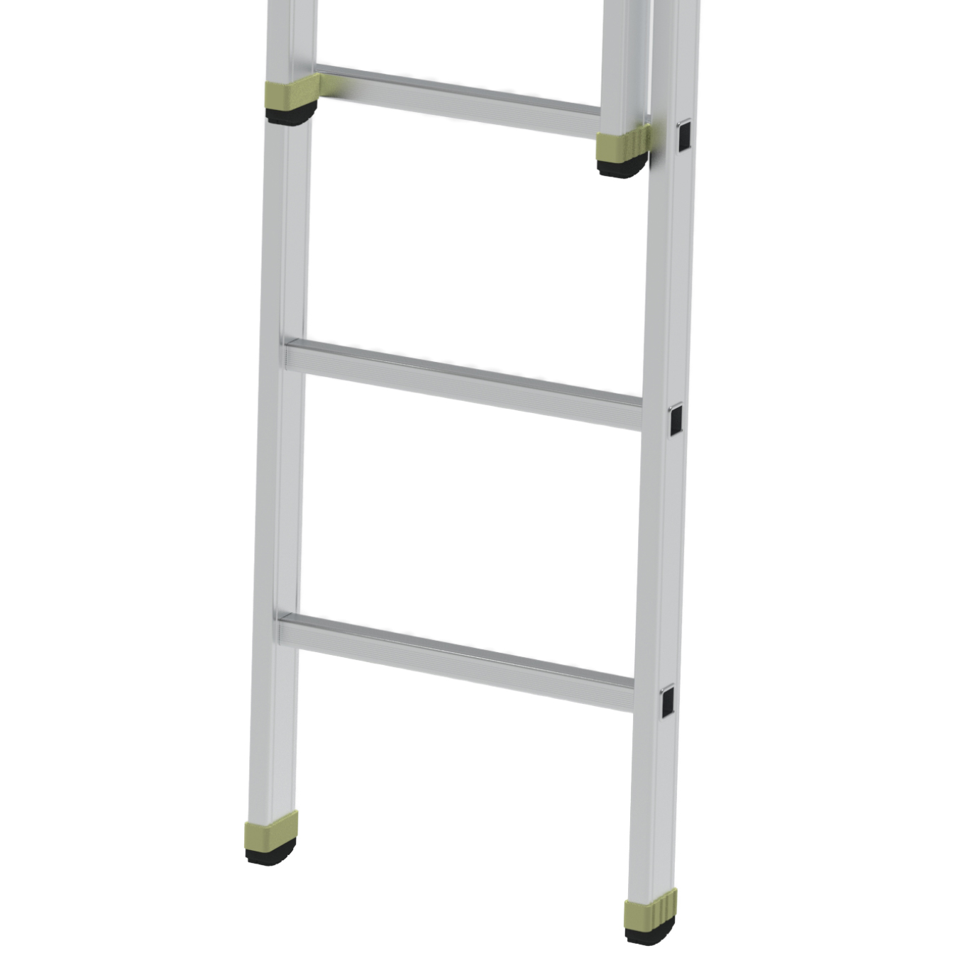 2 SECTION ALUMINUM INDUSTRIAL LADDER - SLIDING TYPE gallery image 3