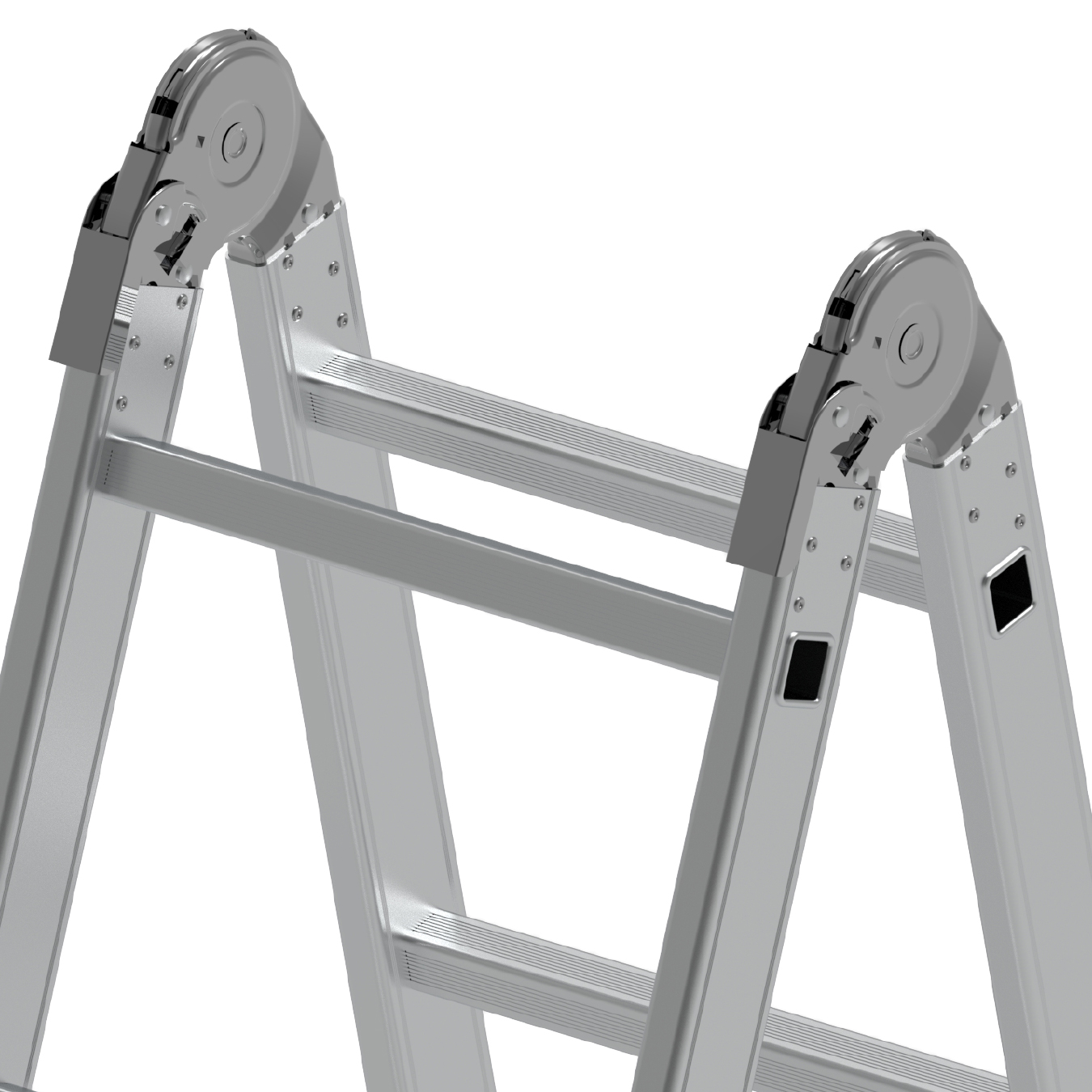 ALUMINUM DOUBLE SIDE LADDER WITH HINGE gallery image 2